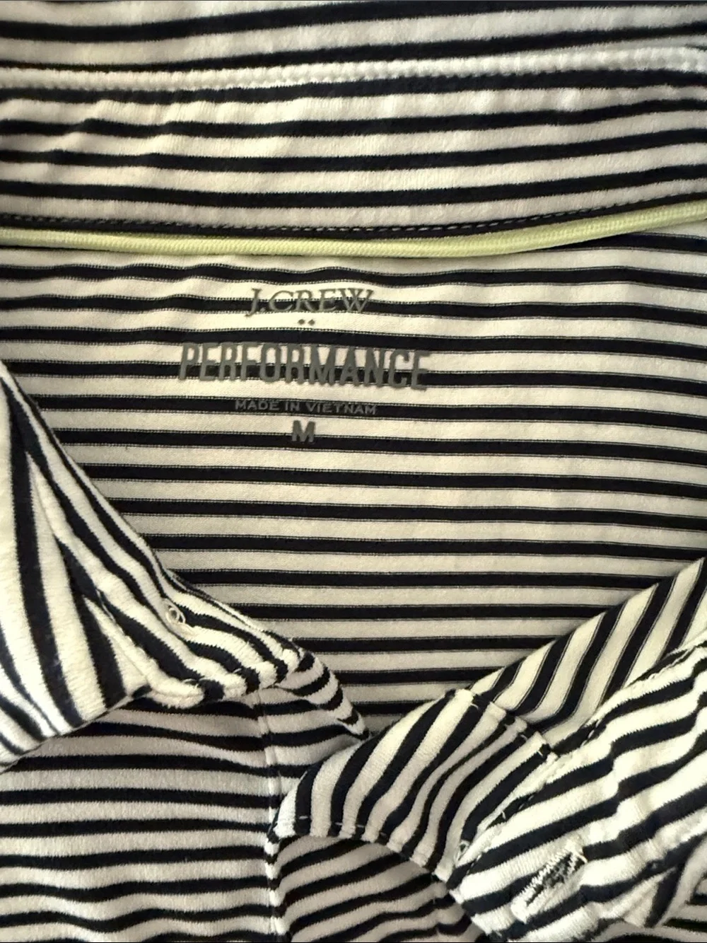 J. Crew Navy Drawstring Flat Front Shorts with White Cord and Navy Striped Polo